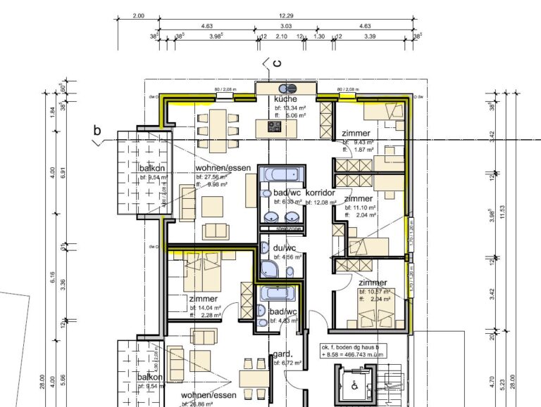 Grundriss 4.5-ZW DG rechts, Mitteldorf 5, Kallnach
